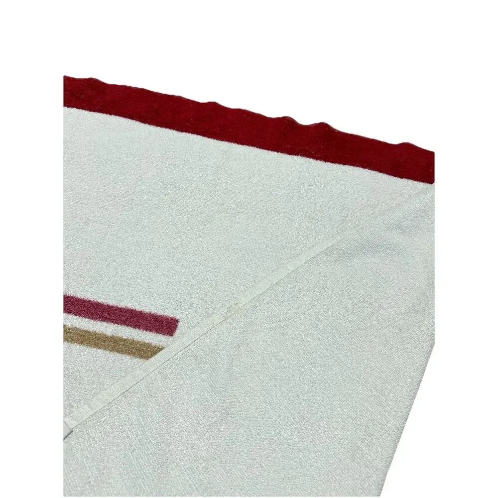 Vintage 1980s Winston Cigarette Promotional Terry Cloth Bath Towel Beach Retro
